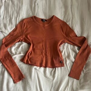 Vans Rust Long Sleeve Ribbed Top